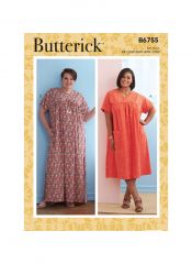 B6755 Butterick Schnittmuster Kleid Maxikleid EASY!