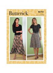 B6743 Butterick Schnittmuster Rock EASY!