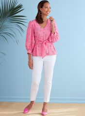 B6731 Butterick Schnittmuster Blusenshirt