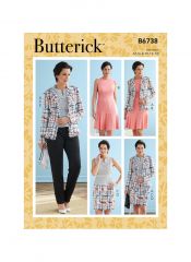 B6738 Butterick Schnittmuster Kombination