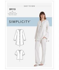 9113 Simplicity Schnittmuster Tunika Top Hose EASY!