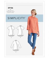 9106 Simplicity Schnittmuster Bluse