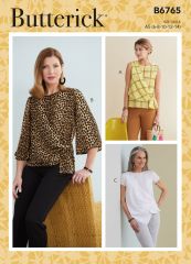 B6765 Butterick Schnittmuster Blusenshirt Top