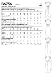 B6756 Butterick Schnittmuster Maxikleid Overall