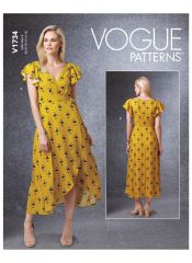 V1734 VOGUE Schnittmuster Kleid Wickelkleid EASY!