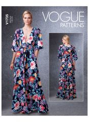 V1735 VOGUE Schnittmuster Kleid Maxikleid EASY!