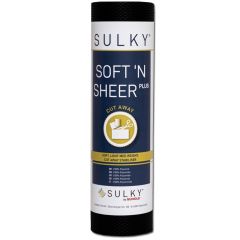 Stickvlies Gunold Sulky Softn Sheer plus schwarz 25cm x 5m