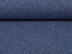 50cm Sweatshirtstoff Eike angeraut blau meliert