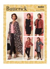 B6802 Butterick Schnittmuster Kombination