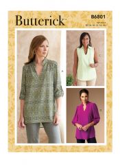 B6801 Butterick Schnittmuster Blusenshirt