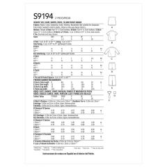 9194 Simplicity Schnittmuster Jungen-Kombination EASY