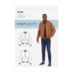 9190 Simplicity Schnittmuster Herren Blouson Jacke