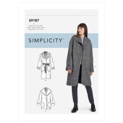 9187 Simplicity Schnittmuster Mantel Jacke