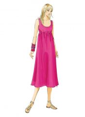 M5893 McCalls Schnittmuster Kleid im Empire-Stil EASY