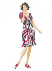 M5893 McCalls Schnittmuster Kleid im Empire-Stil EASY