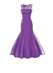 M7320 McCalls Schnittmuster Brautkleid Abendkleid