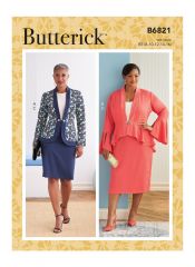 B6821 Butterick Schnittmuster Kostüm