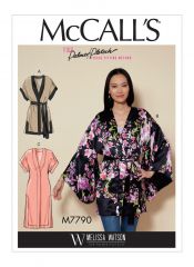 M7790 McCalls Schnittmuster Designerjacke Kimono