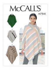 M7846 McCalls Schnittmuster Poncho Cape