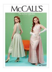 M7897 McCalls Schnittmuster Vintage Kleid 50er Jahre