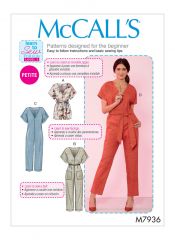 M7936 McCalls Schnittmuster Jumpsuit Overall