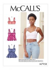 M7958 McCalls Schnittmuster Bustier Top