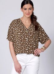 M7976 McCalls Schnittmuster Bluse Kurzbluse