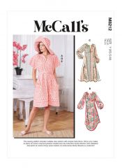 M8212 McCalls Schnittmuster Sommerkleid Hut