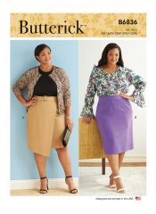 B6836 Butterick Schnittmuster Rock