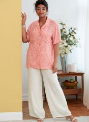 B6846 Butterick Schnittmuster Unisex Designer-Hemd