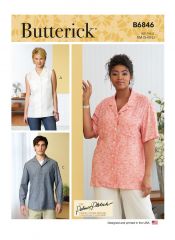 B6846 Butterick Schnittmuster Unisex Designer-Hemd