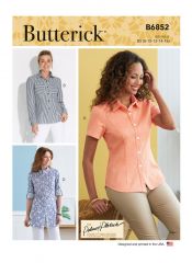 B6852 Butterick Schnittmuster Designer-Bluse