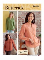 B6856 Butterick Schnittmuster Designer-Bluse