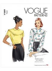 V1809 VOGUE Schnittmuster Vintage-Bluse 40er Jahre