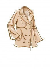 M8246 McCalls Schnittmuster Mantel Trenchcoat