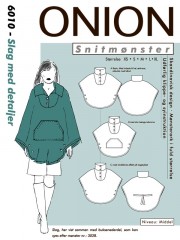 6010 ONION Schnittmuster Poncho Cape XS-XL