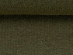 50cm Sweatshirtstoff Eike angeraut khaki-meliert