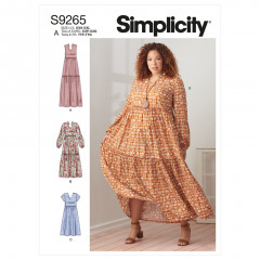 9265 Simplicity Schnittmuster Stufenkleid