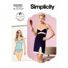 9285 Simplicity Schnittmuster Retro-Wäsche