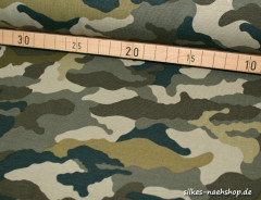 50cm Jerseystoff Camouflage by Poppy Fabric khaki