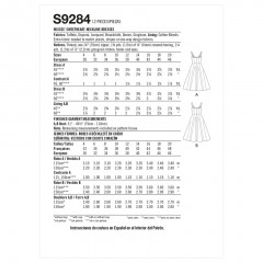 9284 Simplicity Schnittmuster Sweetheart Neckline Dress