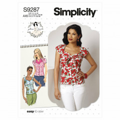 9287 Simplicity Schnittmuster Vintage Bluse EASY!