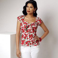 9287 Simplicity Schnittmuster Vintage Bluse EASY!