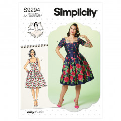 9294 Simplicity Schnittmuster Vintage-Kleid EASY!