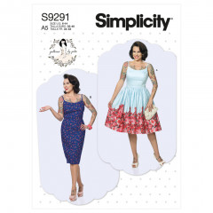 9291 Simplicity Schnittmuster Vintagekleid by Gertie