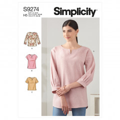 9274 Simplicity Schnittmuster Blusenshirt