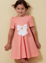 B6886 Butterick Schnittmuster festliches Kinderkleid