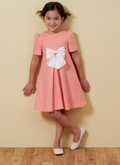 B6886 Butterick Schnittmuster festliches Kinderkleid