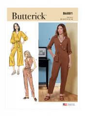 B6881 Butterick Schnittmuster Overall Jumpsuit