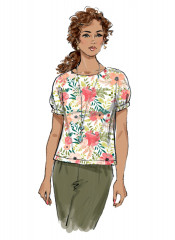 B6875 Butterick Schnittmuster Blusenshirt